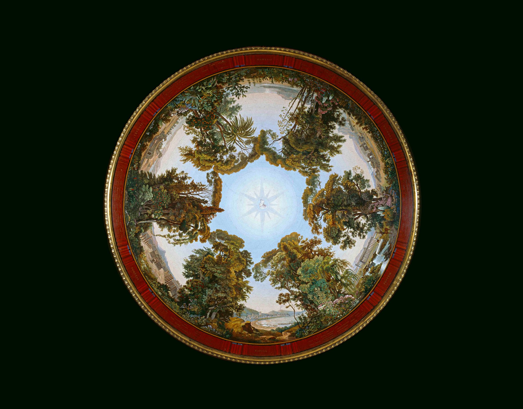 The Flora of Two Sicilies micromosaic table by Michelangelo Barberi, Rome, about 1850
